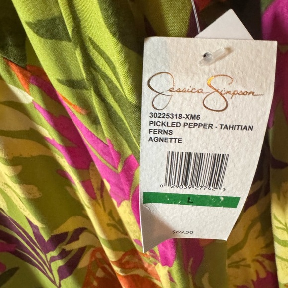 Jessica Simpson Pickled Pepper Kimono with Floral Design - Picture 3 of 6